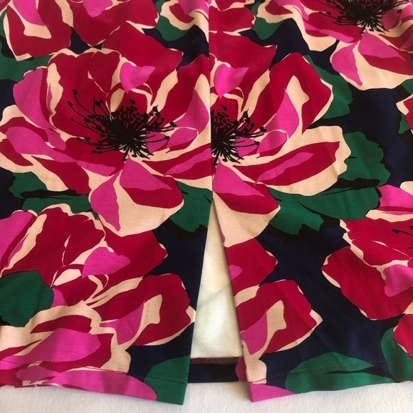 Trina Trina Turk Women's Floral Printed Ponte midi Dress, Pink Sz 16 - Picture 13 of 17